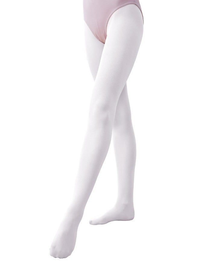 Daydance جوارب بيضاء طويلة من Daydance للنساء، مناسبة للباليه والرقص والفساتين - Image 1